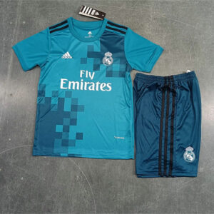 Ensemble Maillot Enfant vintage Real Madrid 2017/2018 - Third Bleu