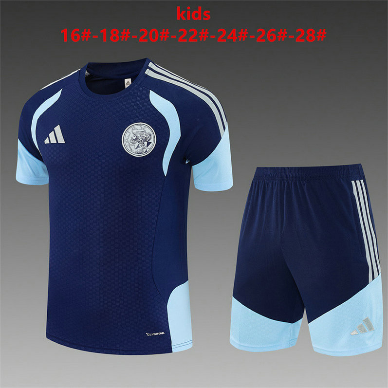 Ensemble Maillot Enfant Ajax 2026/2027 - Bleu Foncé