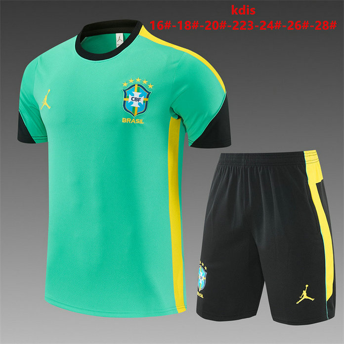 Ensemble Maillot Enfant Brésil 2026/2027 - Vert