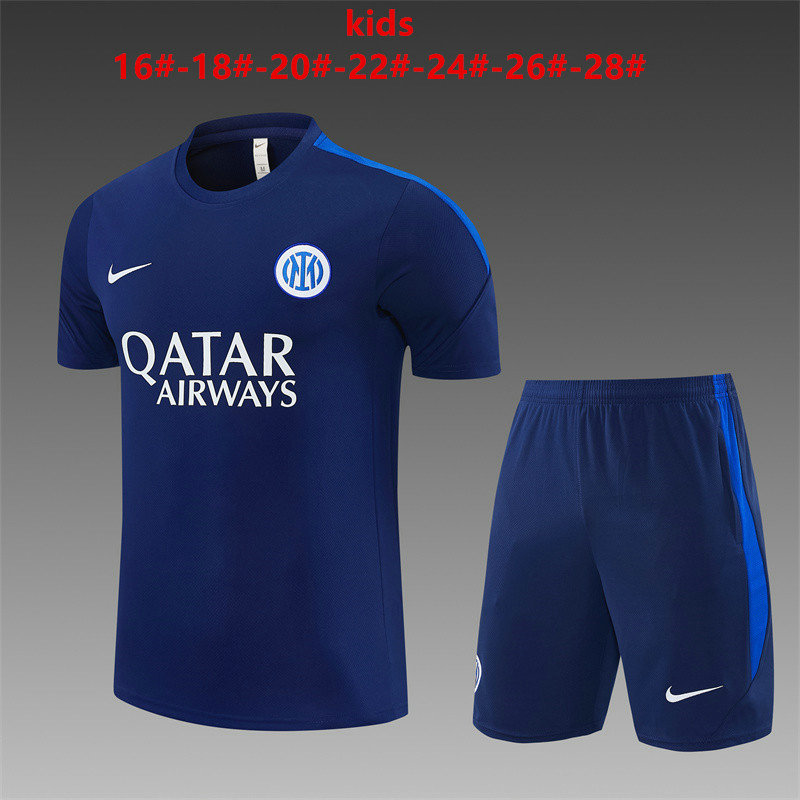 Ensemble Maillot Enfant Inter Milan 2026/2027 - Bleu Foncé