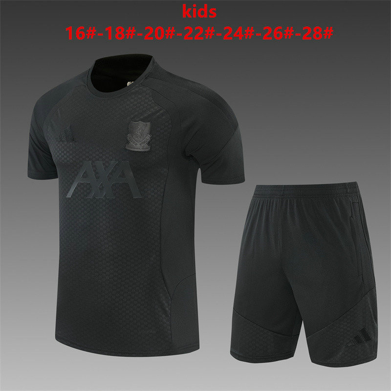 Ensemble Maillot Enfant Liverpool 2026/2027 - Tout Noir