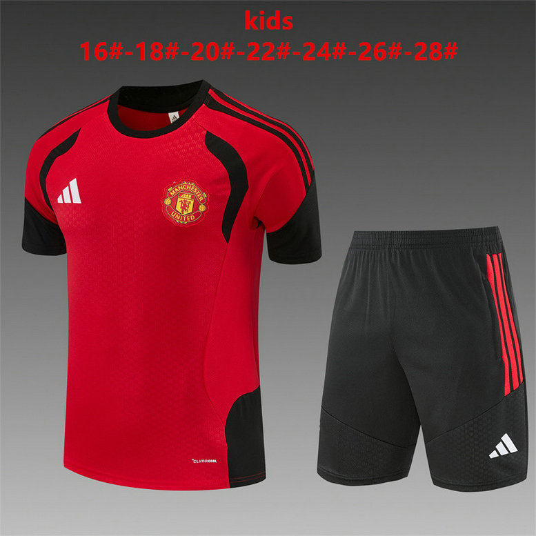 Ensemble Maillot Enfant Manchester United 2026/2027 - Rouge