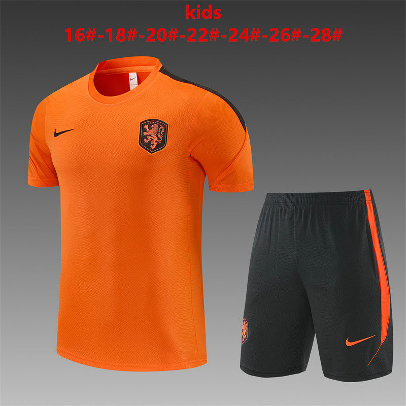 Ensemble Maillot Enfant Pays Bas 2026/2027 - Orange