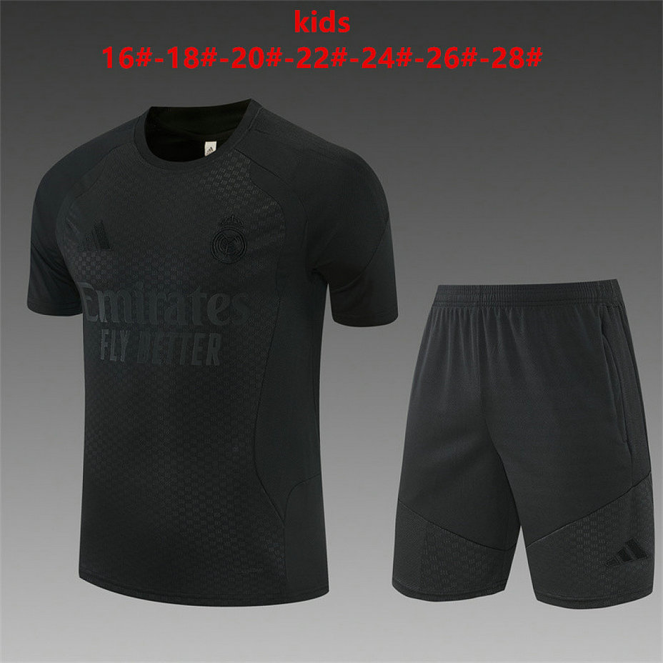 Ensemble Maillot Enfant Real Madrid 2026/2027 - Noir