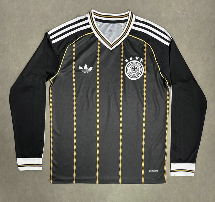 Maillot de foot Allemagne 2026/2027 - Noir C Manches Longues