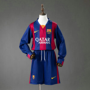 Ensemble Maillot Enfant Barcelone 2014/2015 - Domicile Manches Longues