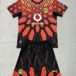 Ensemble Maillot Enfant Dortmund 2026/2027 - Orange Et Noir