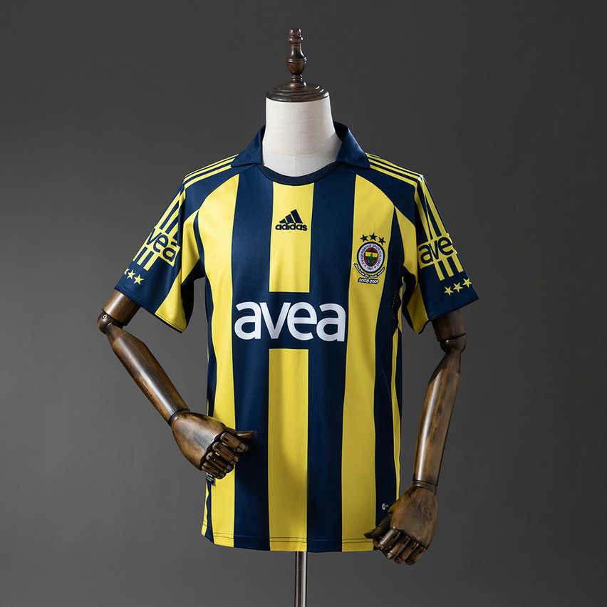 Fenerbahce Vintage Heimtrikot 2008-2009 - 1.jpg Maillot de foot Fenerbahçe 2008/2009 - Domicile Vintage