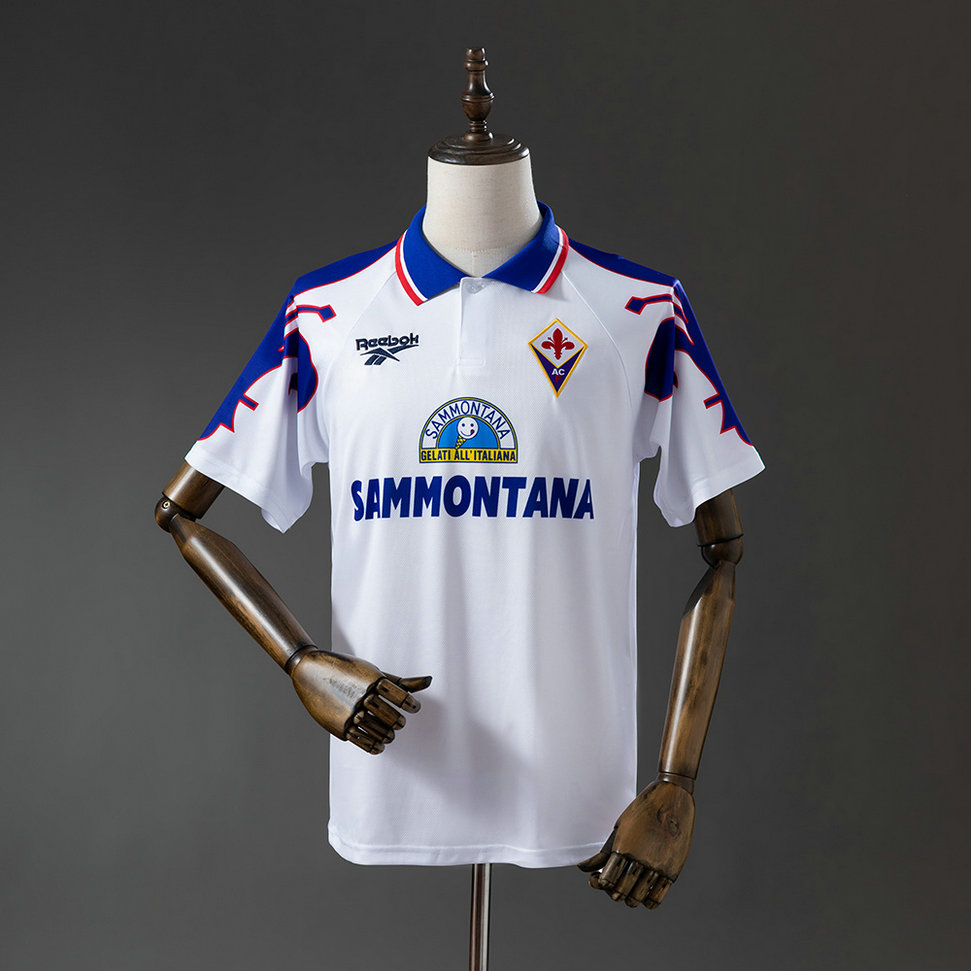 Maillot de foot Fiorentina 1995/1996 - Exterieur Blanc Vintage