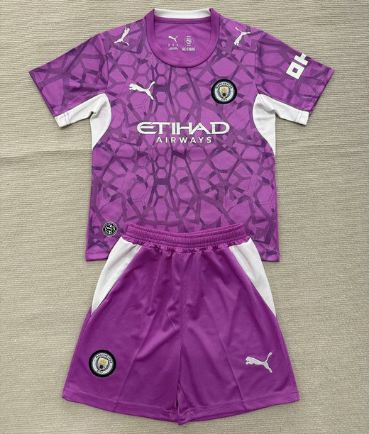 Ensemble Maillot Enfant Manchester City 2026/2027 - Violet