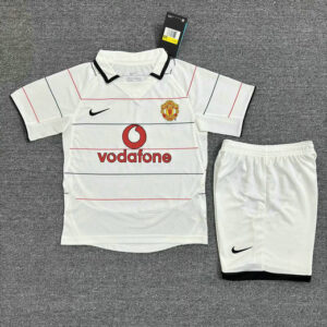 Ensemble Maillot Enfant Manchester United 2003/2005 - Blanc