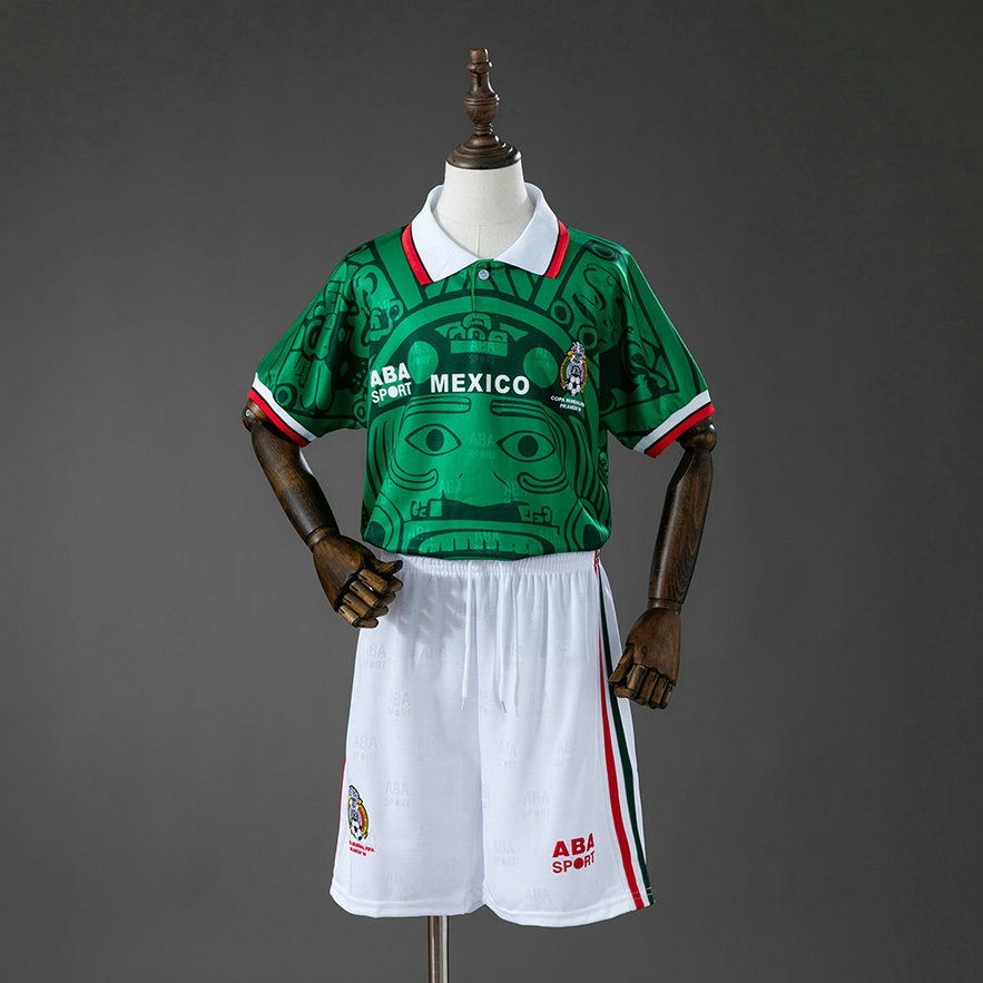 Ensemble Maillot Enfant Mexique 1998 - Domicile Vert