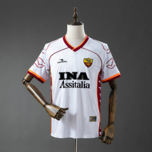 Maillot de foot Rome 1999/2000 - Exterieur Blanc