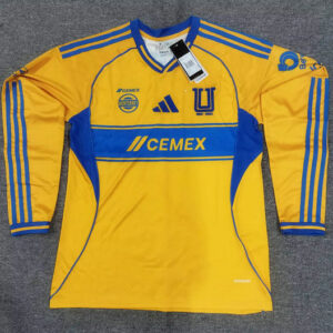 Maillot de foot Tigres UANL 2025 - 65 Ans Jaune Manches Longues