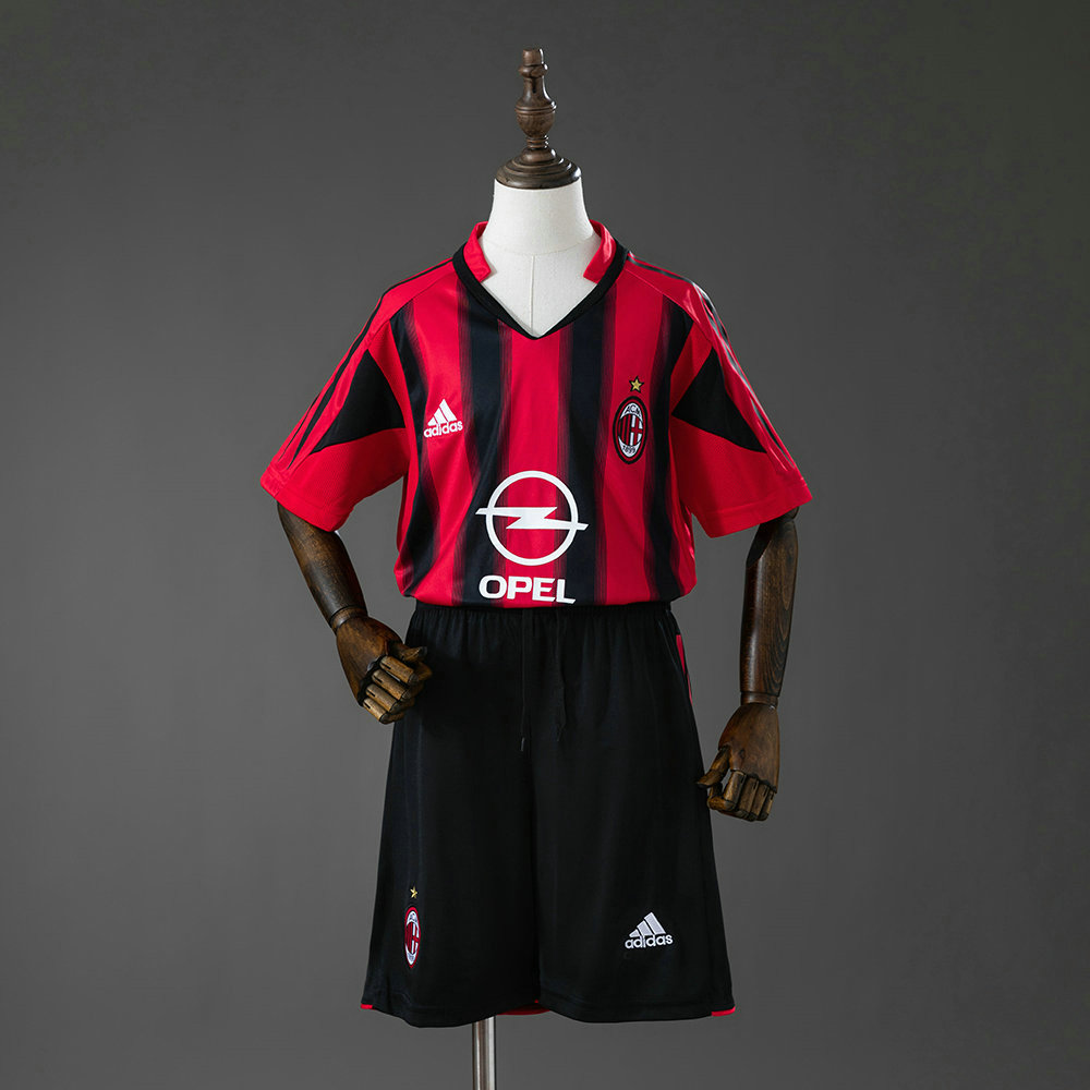 Ensemble Maillot Enfant Vintage AC Milan 2004/2005 - Domicile