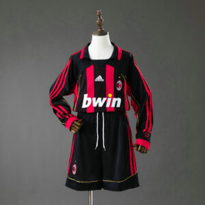 Ensemble Maillot Enfant Vintage AC Milan 2006/2007 - Domicile Manches Longues