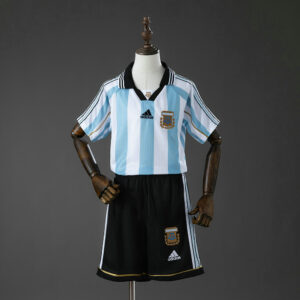Ensemble Maillot Enfant Vintage Argentine 1998 - Domicile