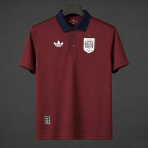 Maillot de foot Espagne Coupe du monde 2026 - Concept Bordeaux Polo
