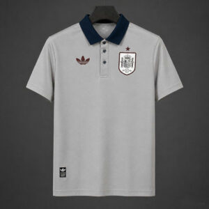 Maillot de foot Espagne Coupe du monde 2026 - Concept Gris Polo