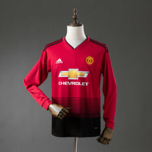 Maillot de foot vintage Manchester United 2018/2019 - Domicile Manches Longues