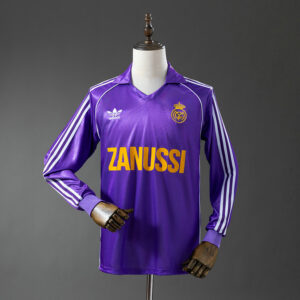 Maillot de foot vintage Real Madrid 1984/1985 - Exterieur Manches Longues