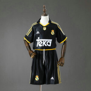 Ensemble Maillot Enfant vintage Real Madrid 1999/2000 - Noir
