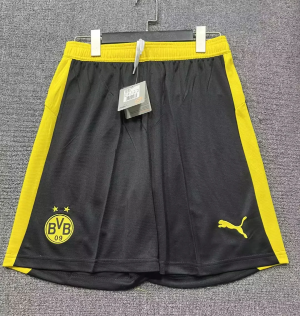 Short de foot Dortmund 2025/26 - Noir